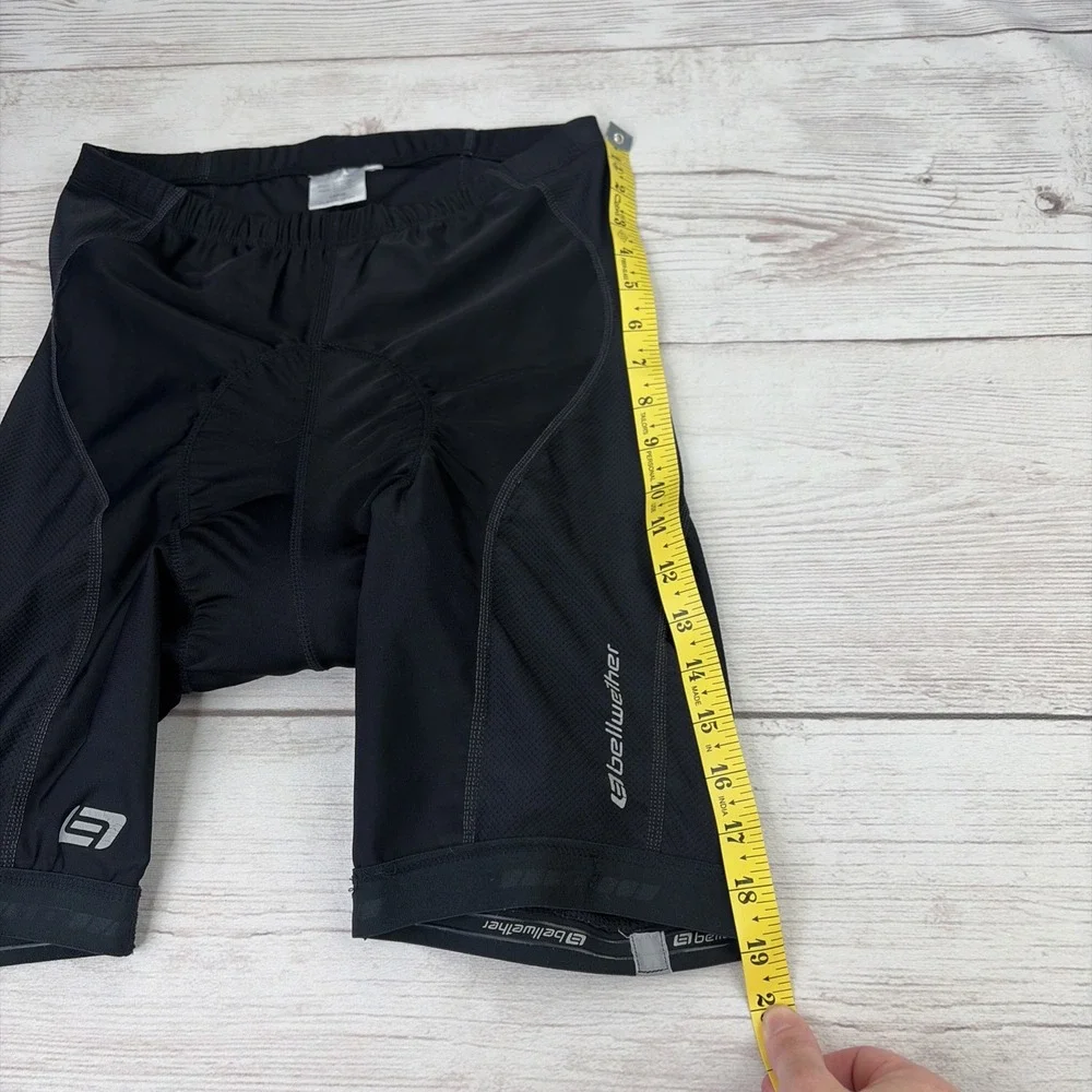 Bellwether Cycling Shorts Men's Large Black Nylon Spandex Blend Excellent